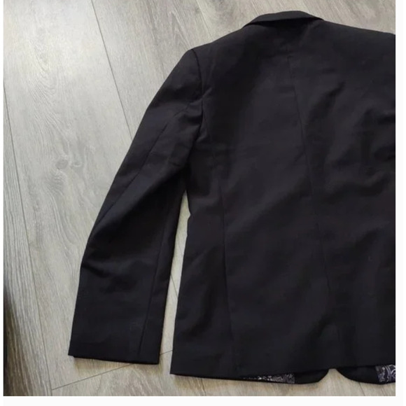 Isaac Mizrahi New York Boy Pant Suit Size 10 Black Formal Blazer Jacket Slim Fit - Picture 2 of 5